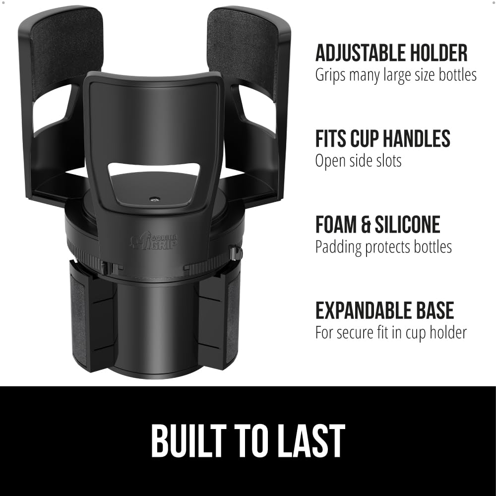 Gorilla Grip Cup Holder Adapter for Large Bottles