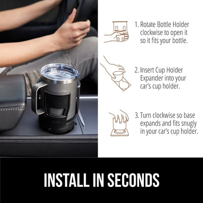 Gorilla Grip Cup Holder Adapter for Large Bottles