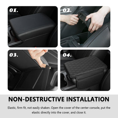 Stacool Universal Car Armrest Cover Cushion with Storage