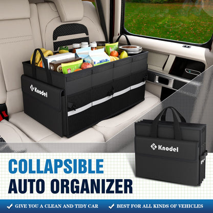 K KNODEL Foldable SUV Trunk Organizer with Lid