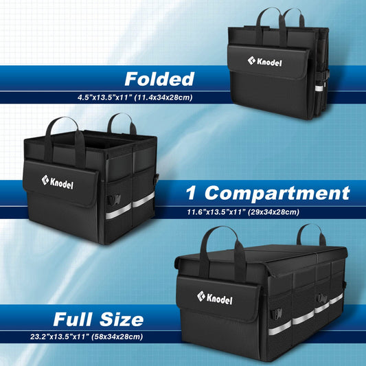 K KNODEL Foldable SUV Trunk Organizer with Lid